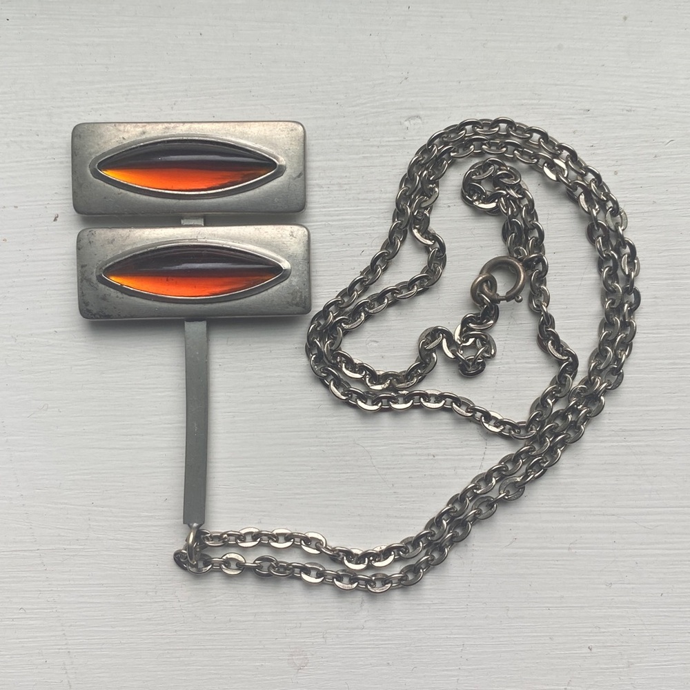 Jorgen Jensen Pewter Vintage Necklace